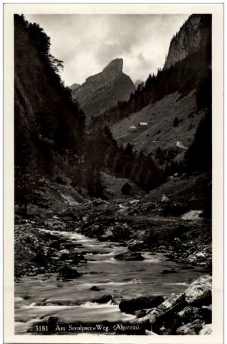 Am Seealpsee Weg Alpstein