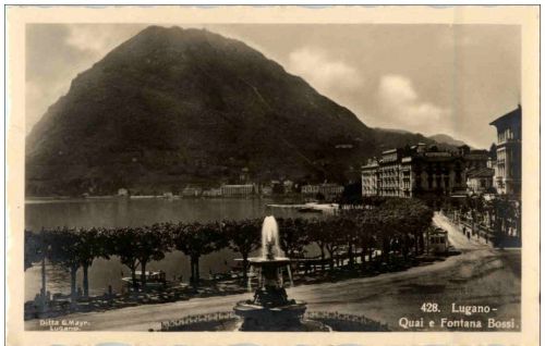 Lugano - Quai e Fontana Bossi