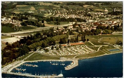 Vue aerienne de Morges