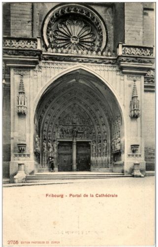 Fribourg - Portal de la Cathedrale