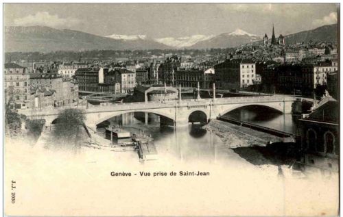Geneve - vue prise de Saint Jean