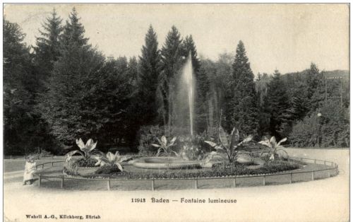 Baden - Fontaine lumineuse