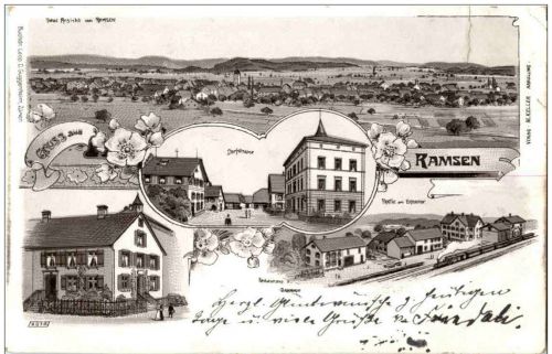 Gruss aus Ramsen - Litho
