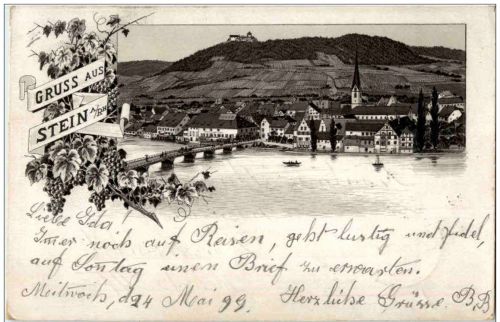 Gruss aus Stein am Rhein - Litho