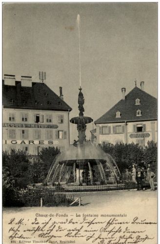 La Chaux de Fonds - Le fontaine Monumentale