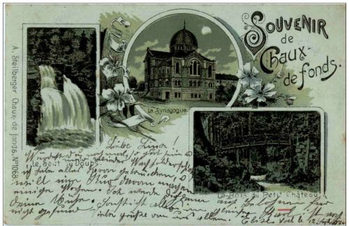 La Chaux de Fonds - Synagogue - Litho