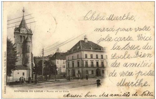 Souvenir du Locle - Place de la Cupe