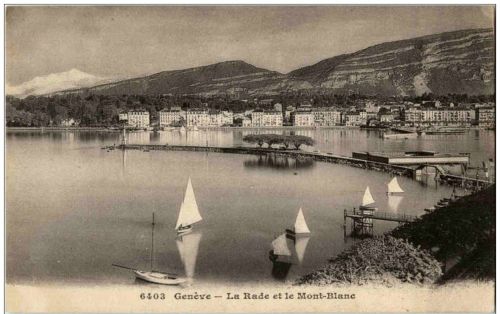 Geneve - La Rade et le Mont Blanc