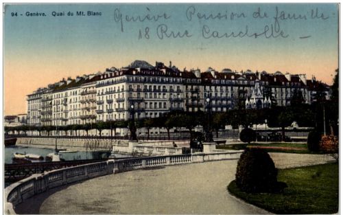 Geneve - Quai du Mt. Blanc