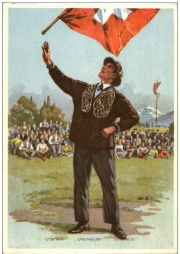 Schweizer Tracht - Fahnenschwinger - Unterwalden