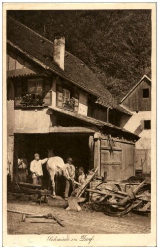Schmiede im Dorf