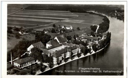 St. Katharinenthal - Thurg. Kranken und Greisen Asyl - Fliegeraufnahme