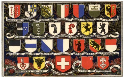Schweiz Kantonswappen