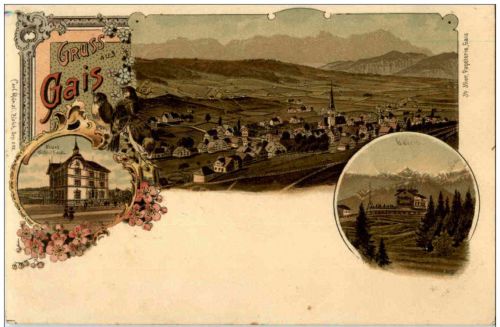 Gruss aus Gais - Litho