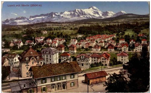 Uzwil mit Säntis