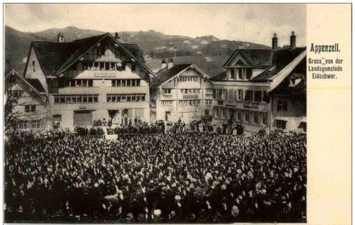 Appenzell - Gruss von der Landsgemeinde Eidschwur