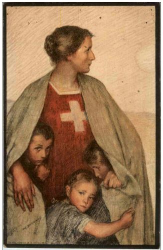 Bundesfeier Postkarte 1917