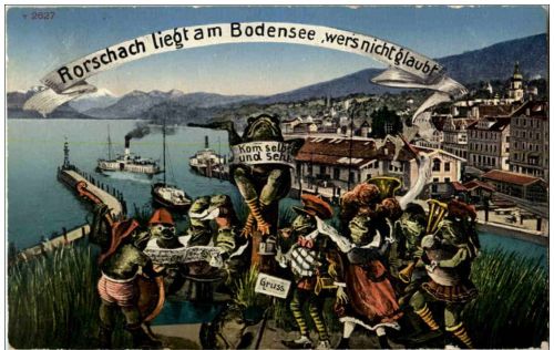 Rorschach liegt am Bodensee - Frösche Frog