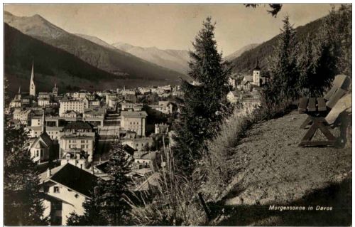 Morgensonne in Davos