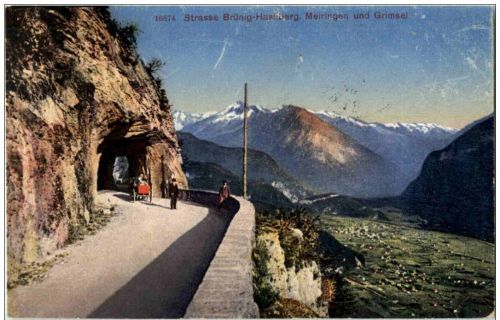 Strasse Brünig Hasliberg - Meiringen