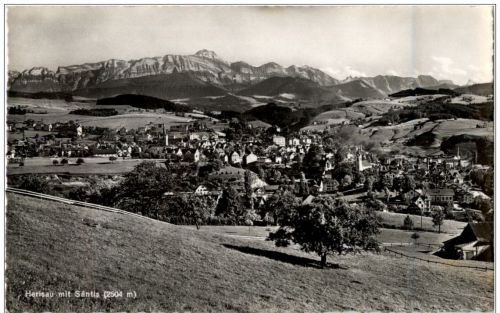 Herisau mit Säntis