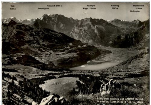 Blick vom Gulmen auf Amden