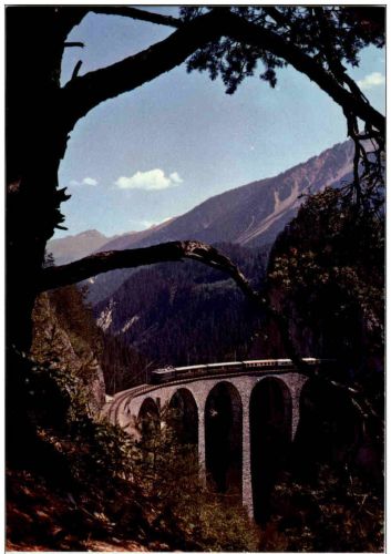 Landwasser Viadukt - Eisenbahn