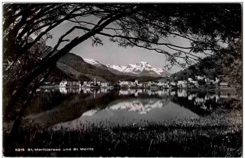 St. Morztersee und St. Moritz