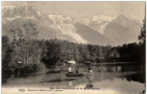 Lac des Gaillands et le Mont blanc