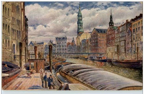 Hamburg - Fleet mit Reimersbrücke
