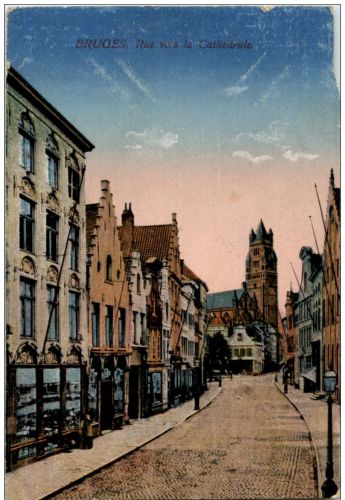 Bruges - Rue vers la Cathedrale