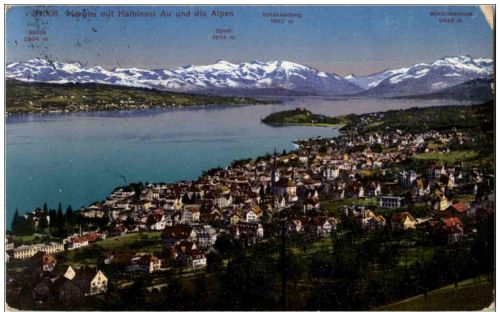 Horgen und die Alpen