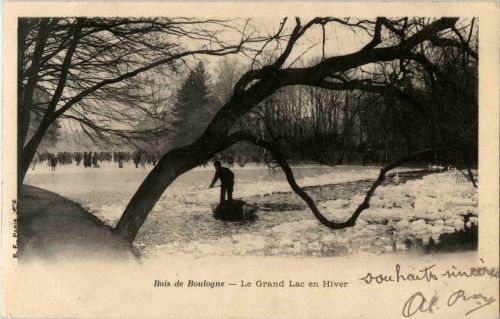 Paris - Le Grand Lac en Hiver