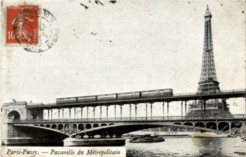 Paris - Passy - Passerelle du Metropolitain