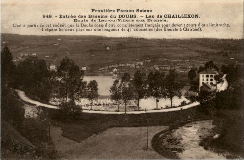 Frontiere Franco Suisse - Lac de Chaillexon