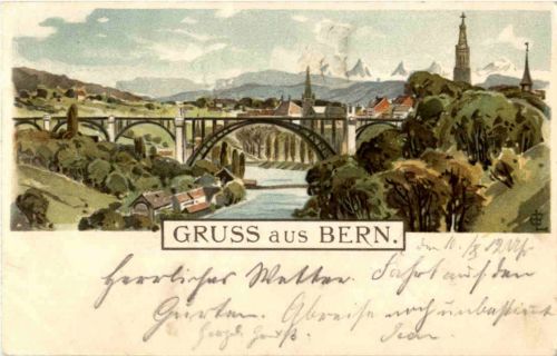 Gruss aus Bern - Litho