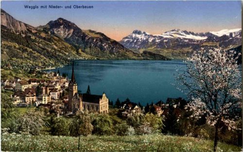 Weggis mit Nieder und Oberbauen