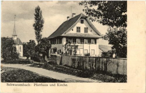 Schwarzenbach - Pfarrhaus und Kirche