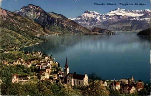 Weggis und die Alpen