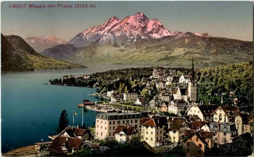 Weggis mit Pilatus