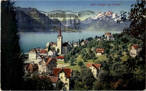 Weggis mit Pilatus