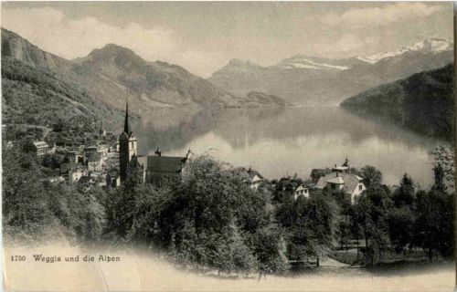 Weggis und die Alpen