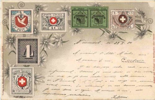 Briefmarken der Schweiz - Litho