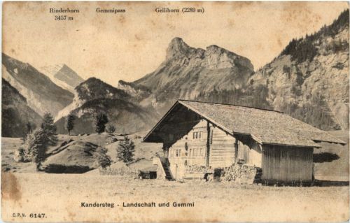Kandersteg - Landschaft und Gemmi