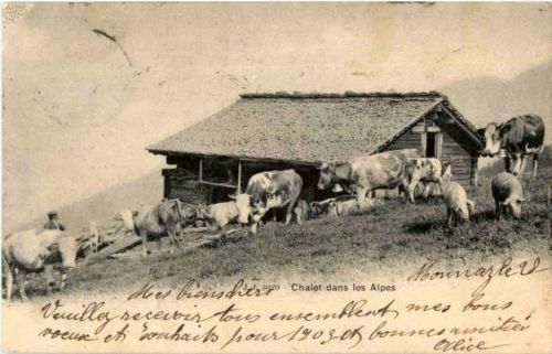 Chalet dans les Alpes