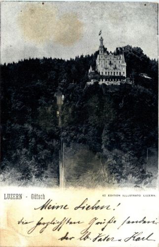 Luzern - Gütschbahn und Hotel Gütsch
