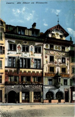 Luzern - Alte Häuser am Weinmarkt