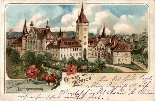 Gruss aus Zürich - Litho