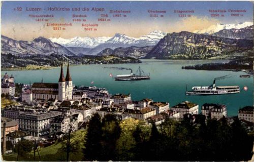 Luzern und die Alpen