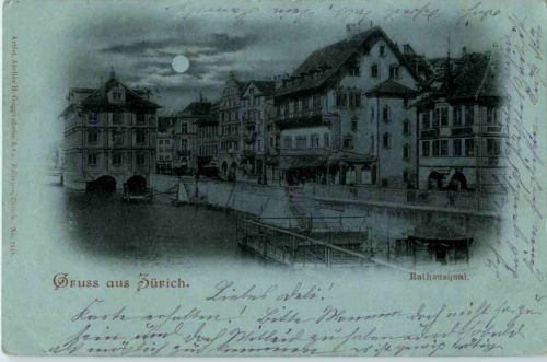 Gruss aus Zürich - Rathausquai